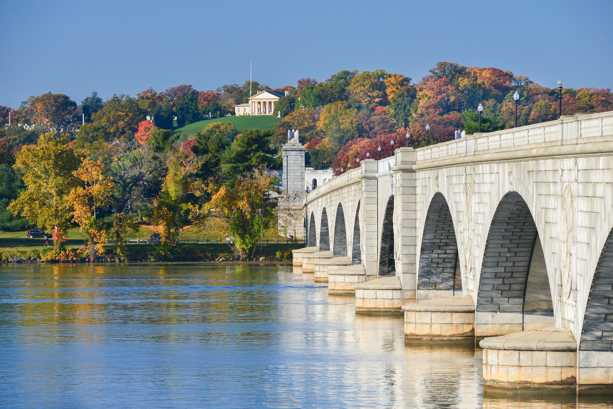 Washington DC in Autumn - Arlington Memorial Bridge