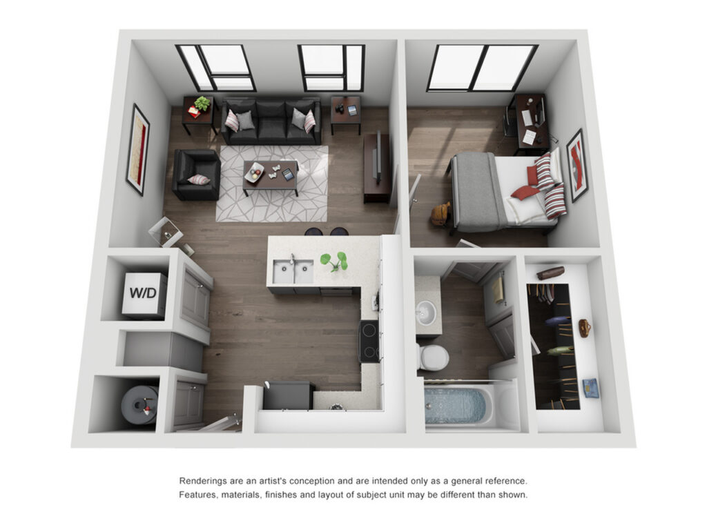 1BR/1BA – The Independent